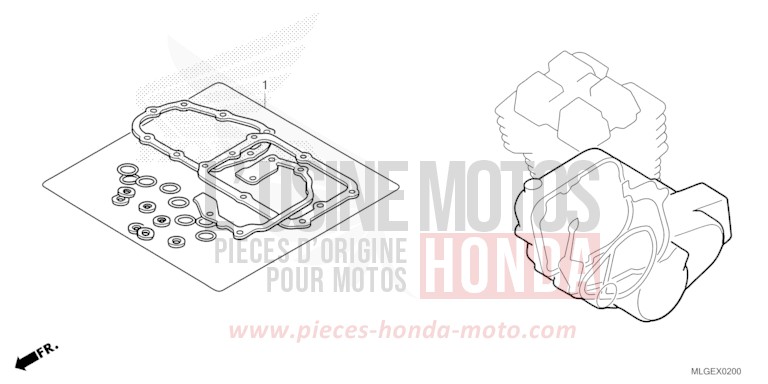 DICHTUNG SATZ B von Africa Twin DCT MAT BALLISTIC BLACK METALLIC (NHA86) von 2023